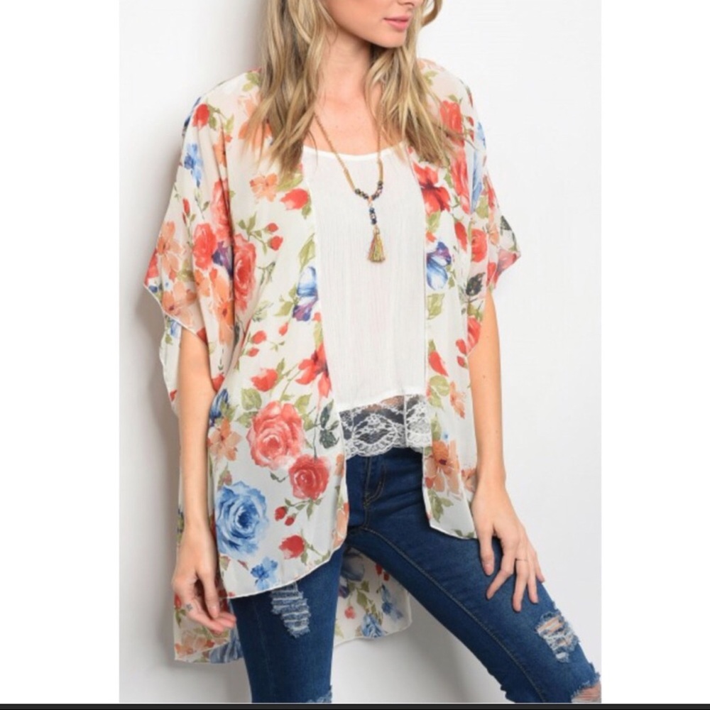 Floral Print Kimonos